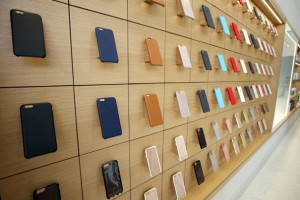 20150917 - BRUSSELS, BELGIUM: Illustration picture shows the press preview of the first Belgian Apple Store, in Brussels, Thursday 17 September 2015. The shop will be open for public on September 19th. BELGA PHOTO NICOLAS MAETERLINCK