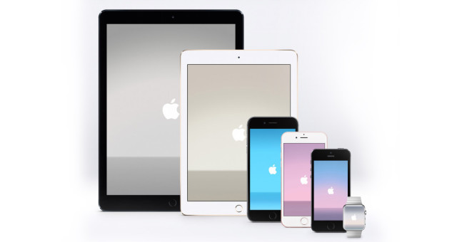 Pozadí na iPhone a iPad inspirované reklamami Apple Watch