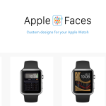 Apple Faces: stránka plná pozadí na Apple Watch