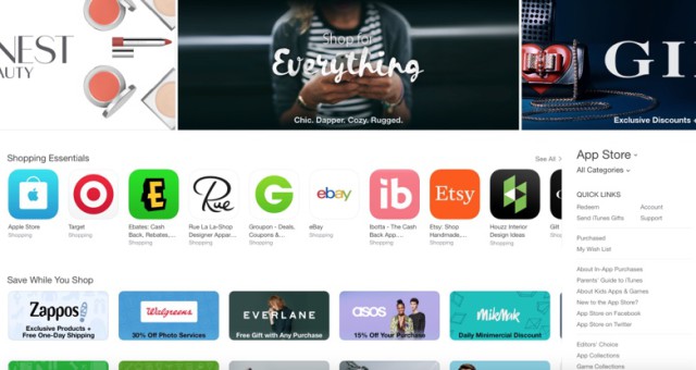 App Store v iOS získá novou kategorii ‚Nakupování‘