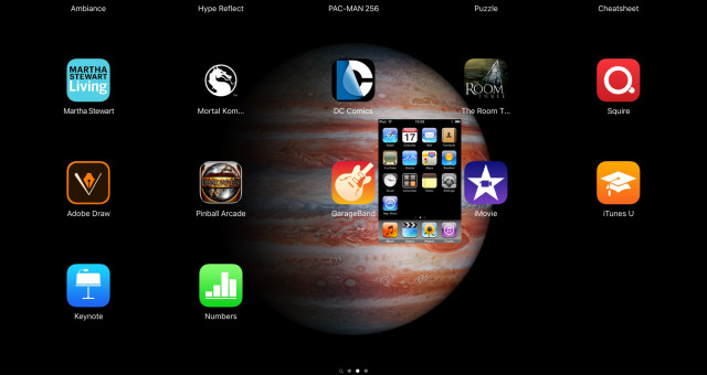 iPad Pro má tak velké rozlišení, že iPhone 3G se vejde mezi ikony