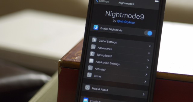 Nightmode9: jailbreak vychytávka, která v iOS 9 umožní noční režim