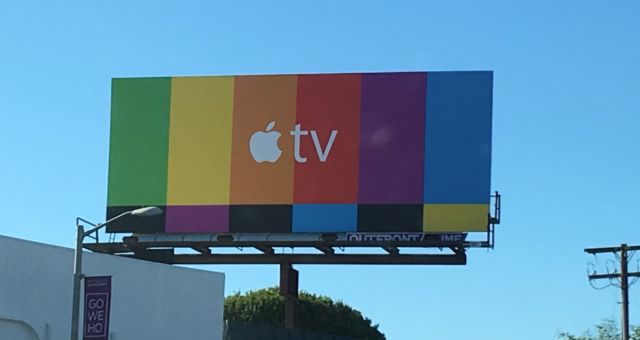 Reklamní kampaň na Apple TV pokračuje barevnými billboardy, které se nejspíše objeví po celých Spojených státech