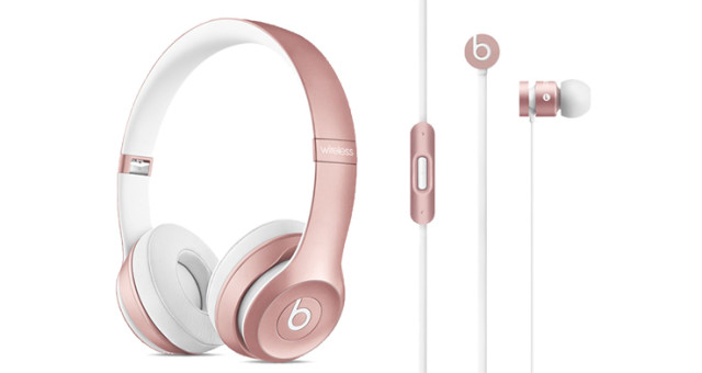 Apple vydal sluchátka Beats Solo2 a urBeats v rosegold barvě