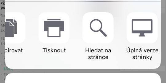 TIP: Jak na iOS na webových stránkách vyhledávat klíčová slova