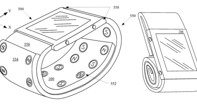 Apple si nechal patentovat řemínek k Apple Watch, který se dokáže přeměnit na stojánek