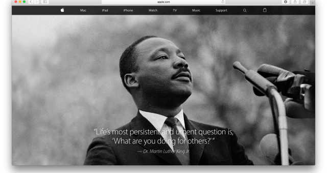 Apple slaví den Martina Luthera Kinga