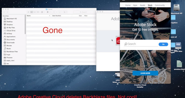 Chyba v aktualizaci Adobe Creative Cloud vymaže kořenový adresář Maca!