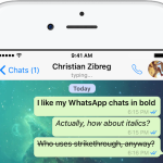 Jak použít kurzívu, přeškrtnuté a tučné písmo v aplikaci WhatsApp