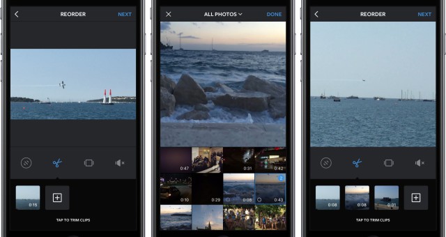 Aktualizace Instagramu přináší možnost kombinovat několik klipů do jednoho videa