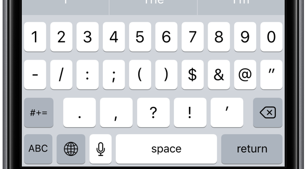 V iOS 10 se změnil zvuk klikání na klávesnici