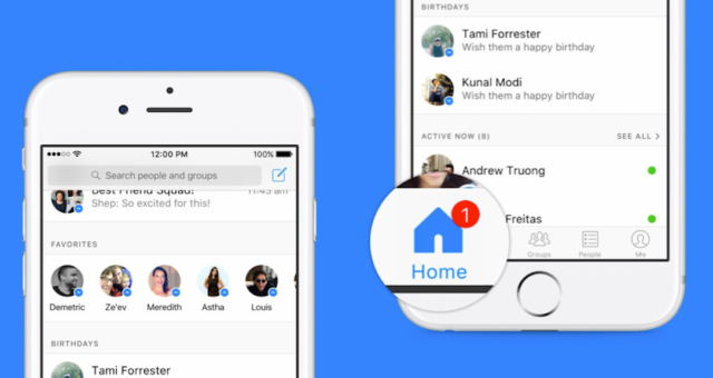 V aplikaci Facebook Messenger pro iOS byla kompletně předělána domovská záložka