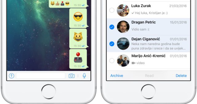 Aplikace WhatsApp pro iPhone s novou aktualizací získala 3x větší emotikony, možnost zoomu při natáčení videa a další nové funkce