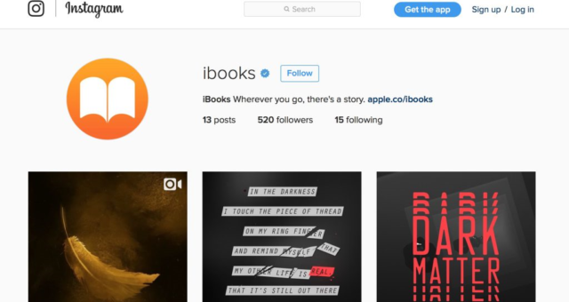 Apple spustil Instagram účet pro iBooks