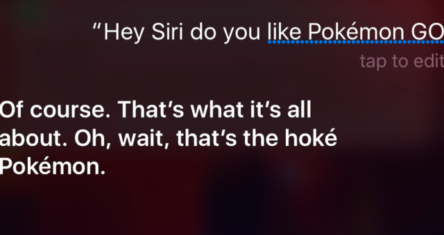 Siri má vtipné komentáře k Pokémon Go