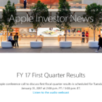 Apple zveřejní finanční výsledky tohoto fiskálního čtvrtletí na konci ledna