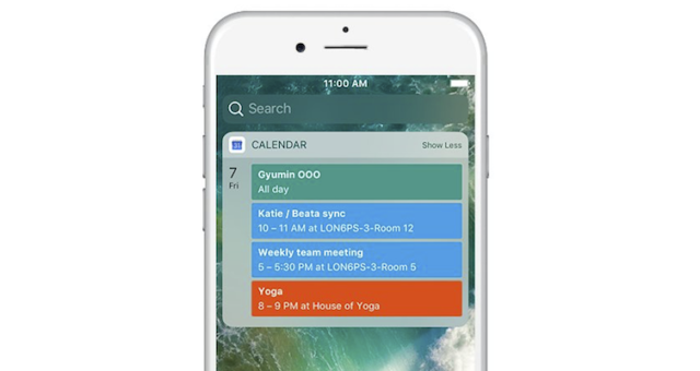 iOS aplikace Google Calender představil nový „Today Widget“