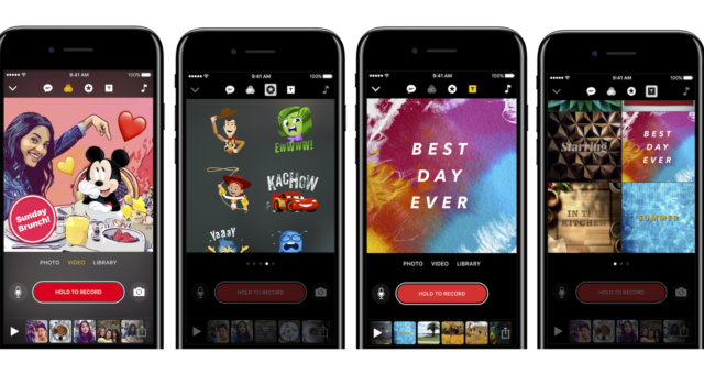 Aplikace Clips získala efekty „Disney a Pixar“ a  designy efektů Apple