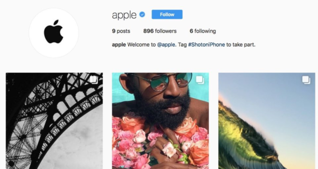 Apple spustil vlastní Instagram účet