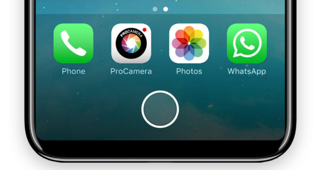 Jak bude u iPhonu 8 vypadat oblast kolem virtuálního domovského tlačítka?