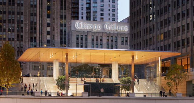 Vychutnejte si úchvatné fotografie nového Apple storu v Chicagu