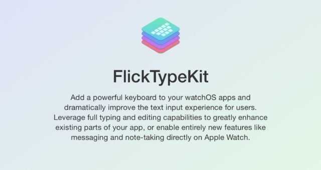 Populární aplikace Apple Watch začínají podporovat klávesnici FlickType