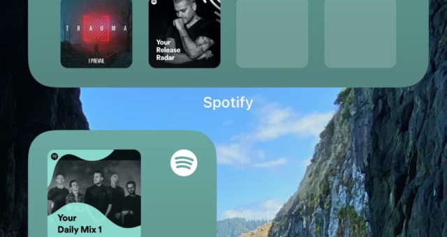 Spotify má nyní widget pro  iOS 14