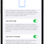Nouzové SOS v iOS 15.2: Rychlé stisknutí vs. přidržení tlačítek