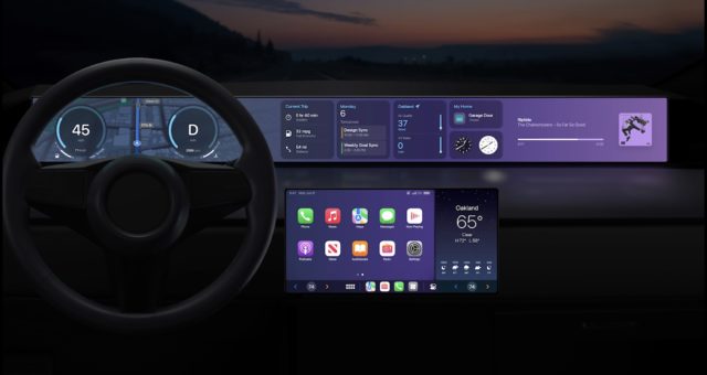 Apple CarPlay získává nové funkce v iOS 16, včetně podpory měřidel a dalšího