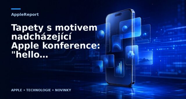 Tapety s motivem nadcházející Apple konference: „hello again“