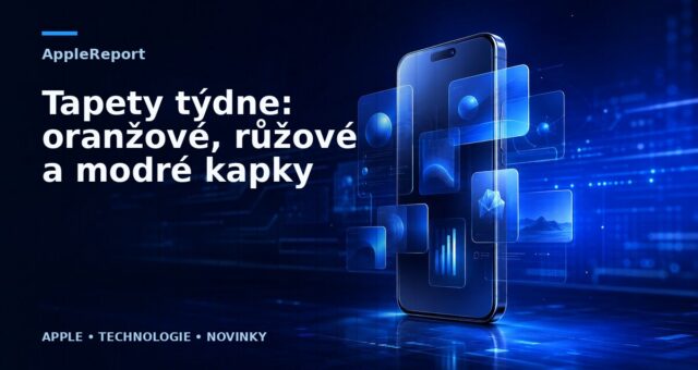 Tapety týdne: oranžové, růžové a modré kapky
