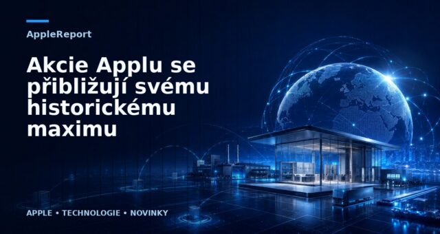 Akcie Applu se přibližují svému historickému maximu