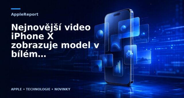 Nejnovější video iPhone X zobrazuje model v bílém provedení a další