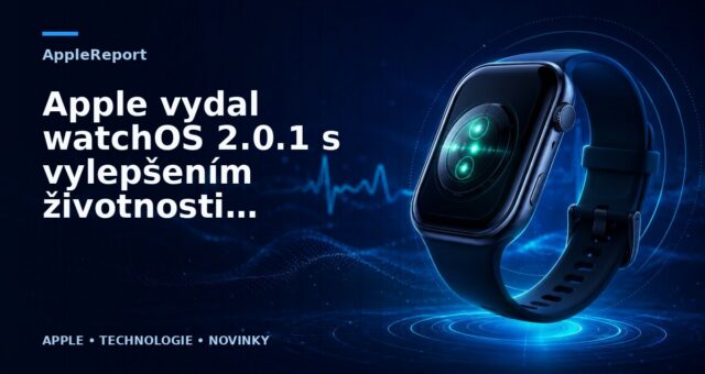 Apple vydal watchOS 2.0.1 s vylepšením životnosti baterie a dalšími opravami chyb a také tvOS pro Apple TV