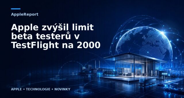 Apple zvýšil limit beta testerů v TestFlight na 2000
