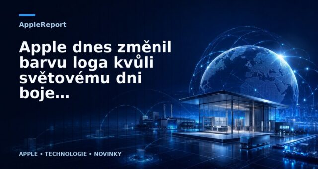 Apple dnes změnil barvu loga kvůli světovému dni boje proti AIDS
