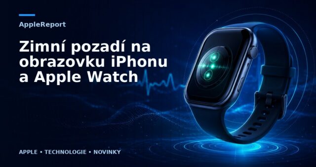 Zimní pozadí na obrazovku iPhonu a Apple Watch