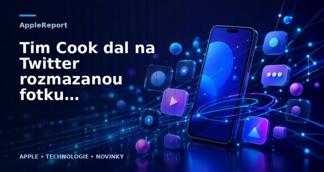 Tim Cook dal na Twitter rozmazanou fotku. Lidé mu za to nadávají