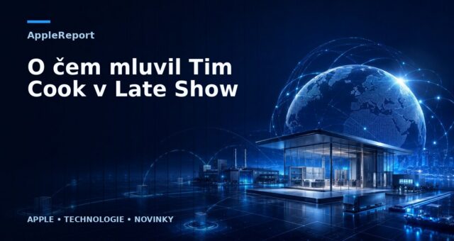 O čem mluvil Tim Cook v Late Show