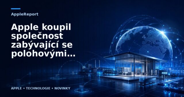 Apple koupil společnost zabývající se polohovými daty