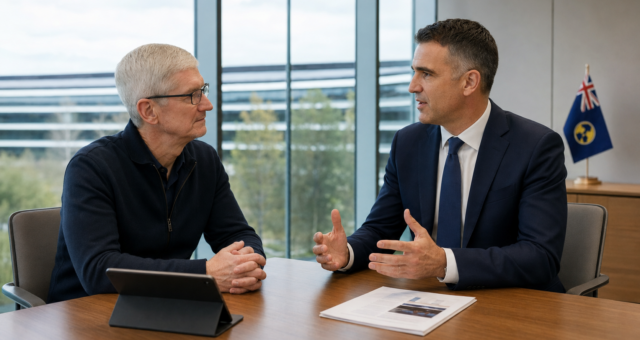 Tim Cook jednal s premiérem Jižní Austrálie o ochraně dětí na sítích