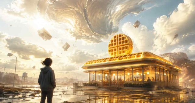 Apple koupil sci-fi s názvem, který zní jako vtip. The Waffle House Index ale míří do katastrofy