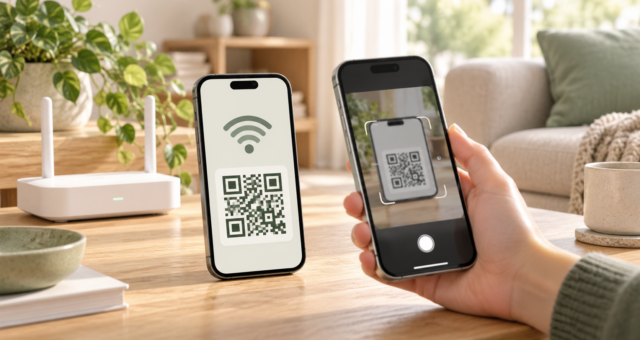 Heslo k Wi‑Fi už nemusíte diktovat po písmenech. iPhone z něj udělá QR kód
